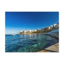 Eine Szene aus St Pauls Bay, Malta Holiday Card