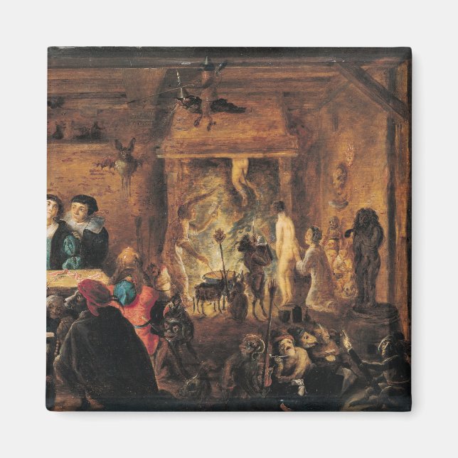 Eine Szene der Zauberei, 1633 Magnet (Vorne)