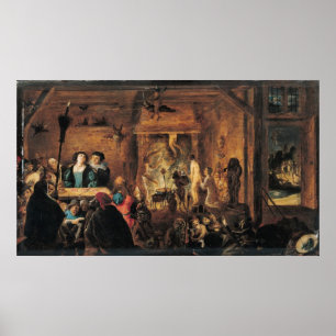 Eine Szene der Zauberei, 1633 Poster
