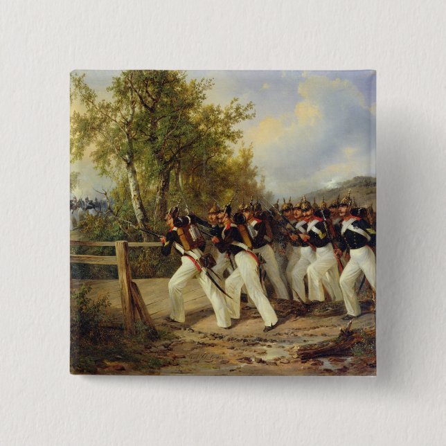 Eine Szene vom Leben des Soldaten, 1849 Button (Vorderseite)