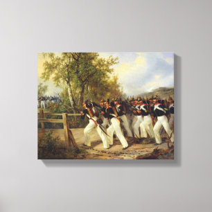 Eine Szene vom Leben des Soldaten, 1849 Leinwanddruck