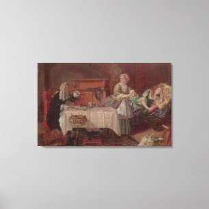 Eine Szene von "Tartuffe" durch Moliere, 1850 Leinwanddruck