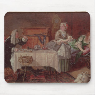 Eine Szene von "Tartuffe" durch Moliere, 1850 Mousepad