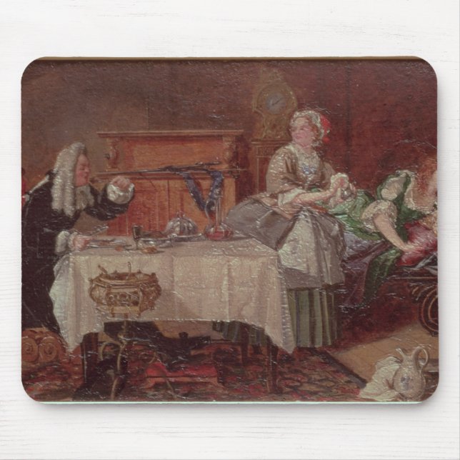 Eine Szene von "Tartuffe" durch Moliere, 1850 Mousepad (Vorne)