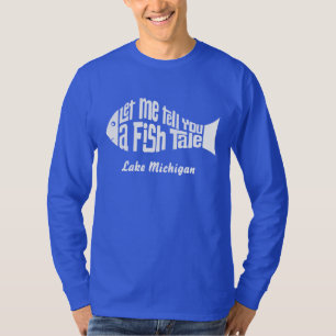 Eine Tabelle mit dem Namen des Fangortes T-Shirt