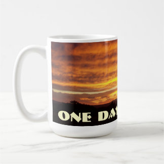 Eine Tagesauf einmal Sonnenuntergang-Tasse Kaffeetasse