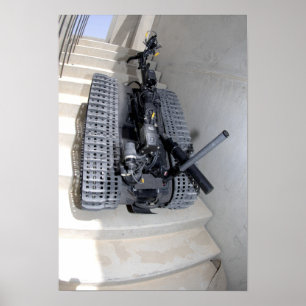 Eine Talon 3B Robotereinheit, die einen Flug des A Poster