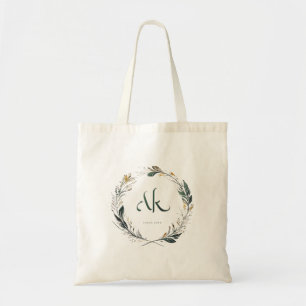 Eine Tasche mit eleganten Blumenmustern