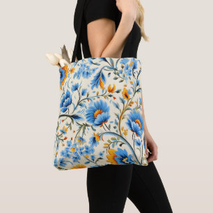 Eine Tasche mit schwarzen Griffen mit einem lebend