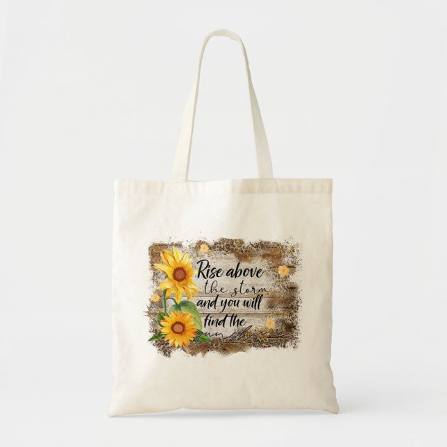 Eine Tasche mit Sonnenblumen & Angebot (Vorne)