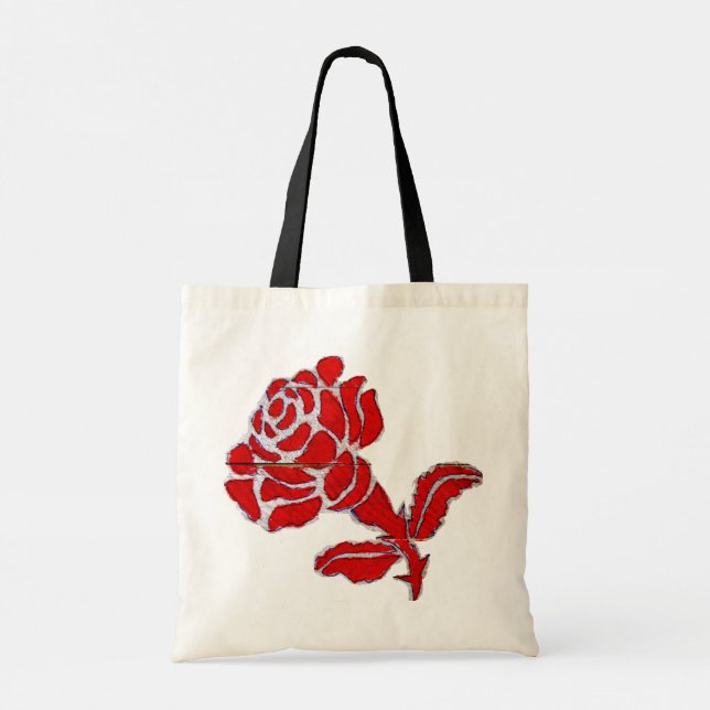 Eine Tasche ROSEN - Tragetaschen (Rückseite)