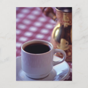 Eine Tasse arabischen Kaffee. Syrien. Die Mitte Postkarte