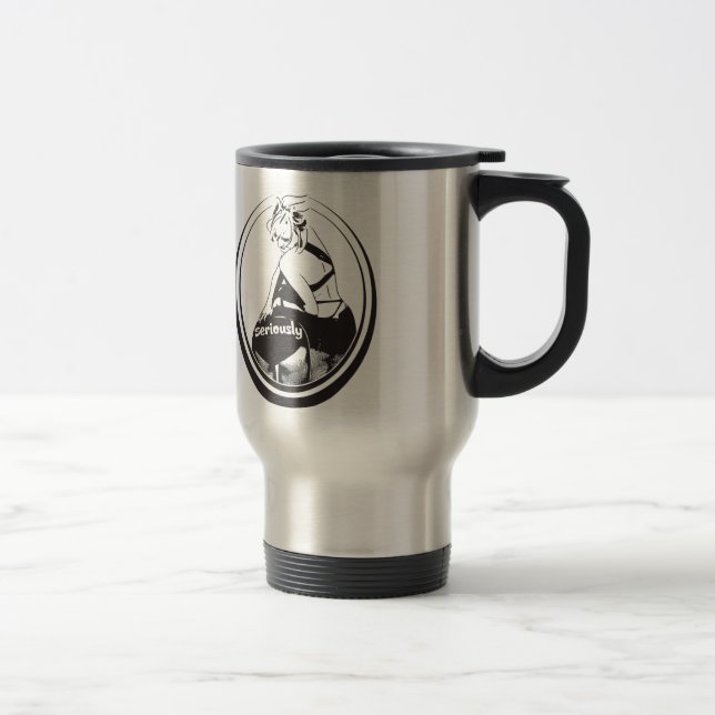 Eine Tasse! ernstes Lager des Getränks! Reisebecher (Rechts)