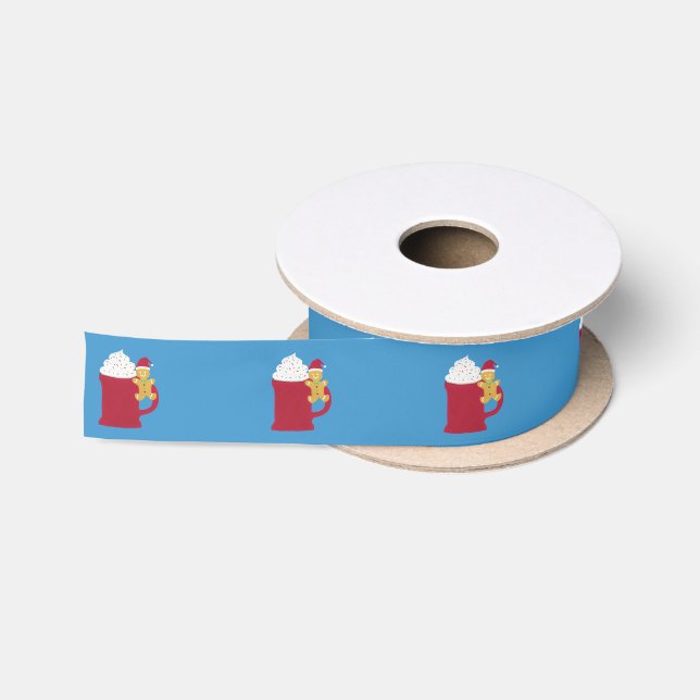 Eine Tasse frohe Weihnachten Satinband (Spule)