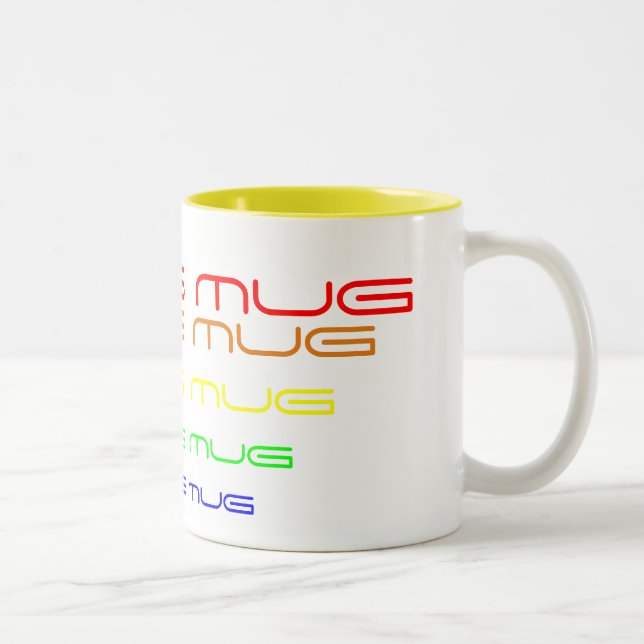 Eine Tasse für Mama in den Regenbogen-Farben (Rechts)
