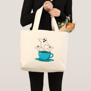 Eine Tasse Geisterrauchkaffee Jumbo Stoffbeutel