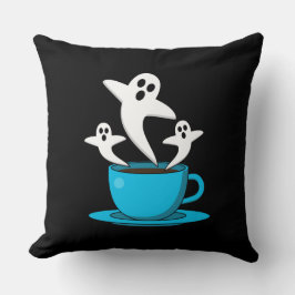 Eine Tasse Geisterrauchkaffee Kissen