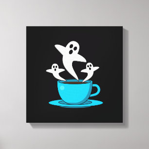 Eine Tasse Geisterrauchkaffee Leinwanddruck
