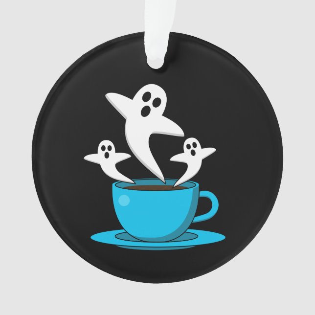 Eine Tasse Geisterrauchkaffee Ornament (Vorderseite)