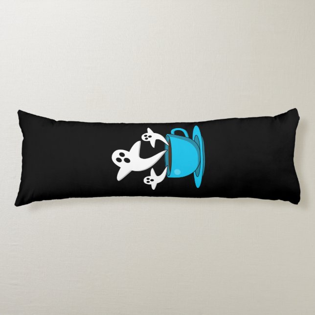 Eine Tasse Geisterrauchkaffee Seitenschläferkissen (Vorderseite)