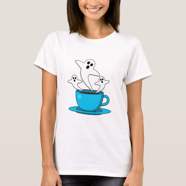 Eine Tasse Geisterrauchkaffee T-Shirt (Vorderseite)