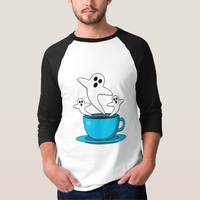 Eine Tasse Geisterrauchkaffee T-Shirt (Vorderseite)