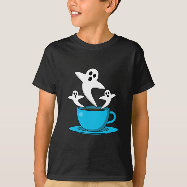 Eine Tasse Geisterrauchkaffee T-Shirt (Vorderseite)