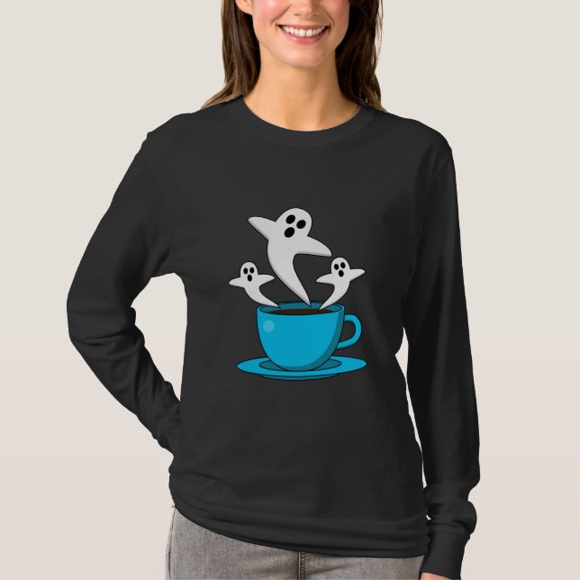 Eine Tasse Geisterrauchkaffee T-Shirt (Vorderseite)