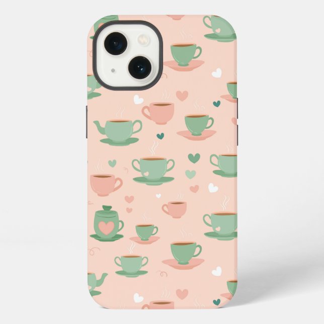 Eine Tasse Gemütlichkeit iPhone Hülle (Rückseite)