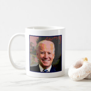 Eine Tasse Joe Kaffee-Tasse mit Bild von Joe Biden