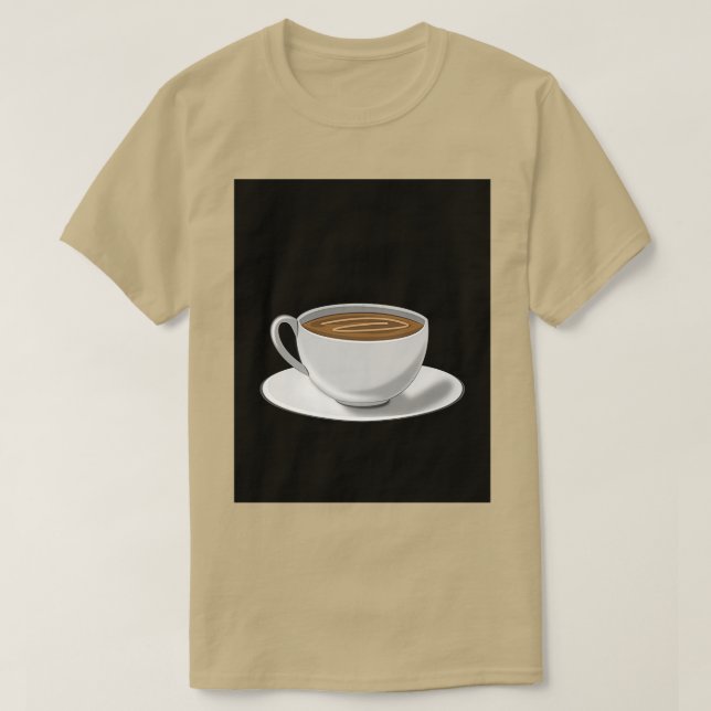 eine Tasse Kaffee bitte T-Shirt (Design vorne)