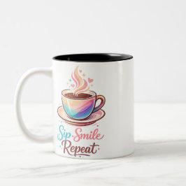 Eine Tasse Kaffee, um Ihren Tag mit einem Lächeln