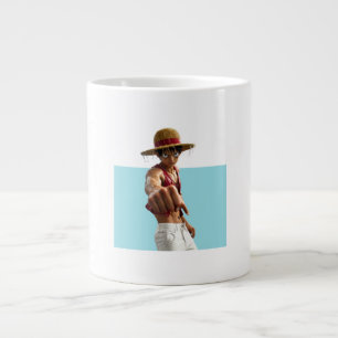 Eine Tasse mit Anime darin