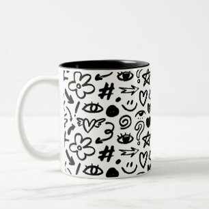 Eine Tasse mit einem schönen, modernen Design in S