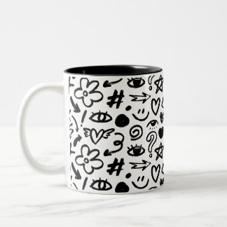Eine Tasse mit einem schönen, modernen Design in S