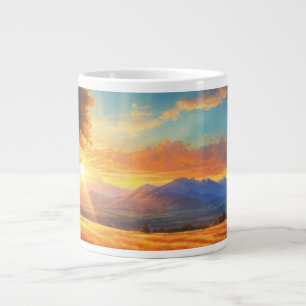 Eine Tasse mit erfrischendem Sonnenaufgang