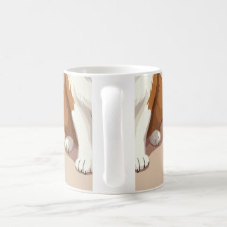 Eine Tasse mit walisischem Corgi-Design.