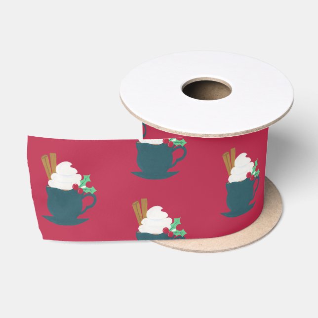 Eine Tasse Schnee lassen Satinband (Spule)