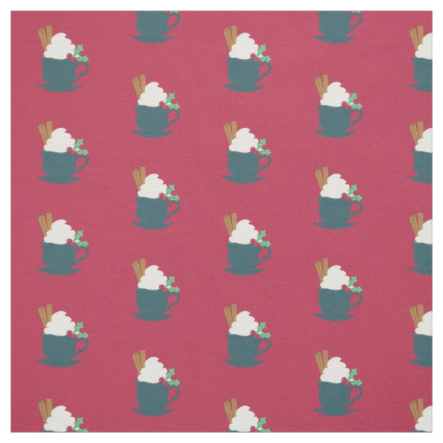 Eine Tasse Schnee lassen Stoff (Muster)