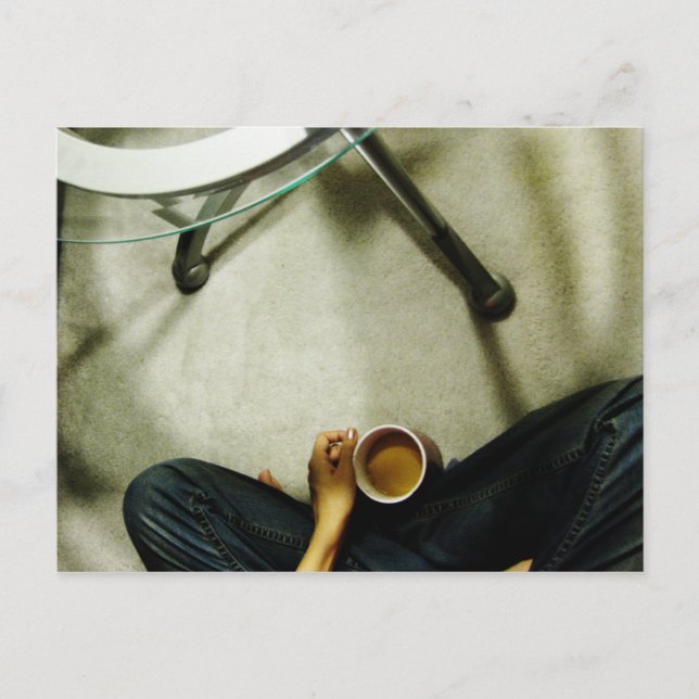 "Eine Tasse Tee" Postkarte (Vorderseite)