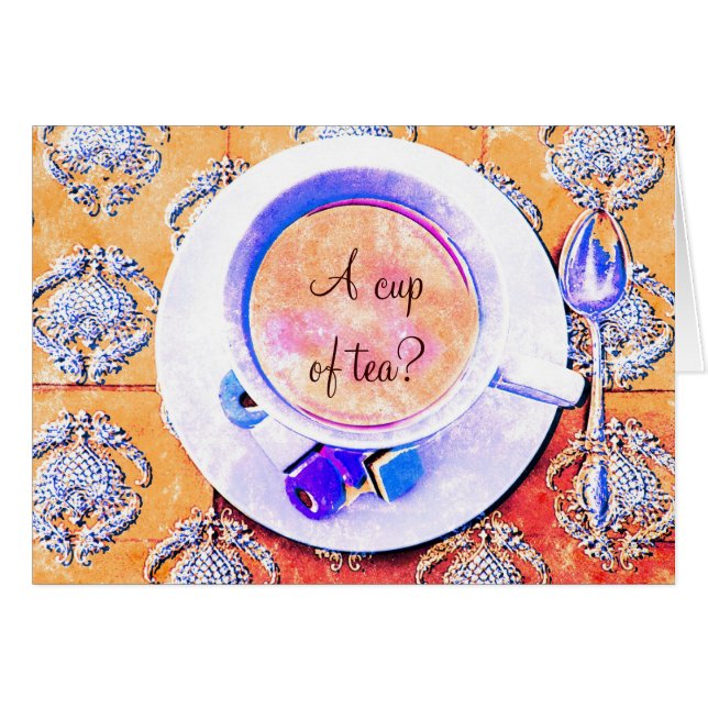 Eine Tasse Tee - Teacupviktorianisches angeredet (Vorderseite (Horizontal))