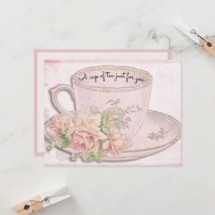 Eine Tasse Tee zum Muttertag Rosa für dich