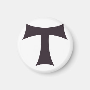 Eine Tau über das Kreuz Saint Anthony Magnet