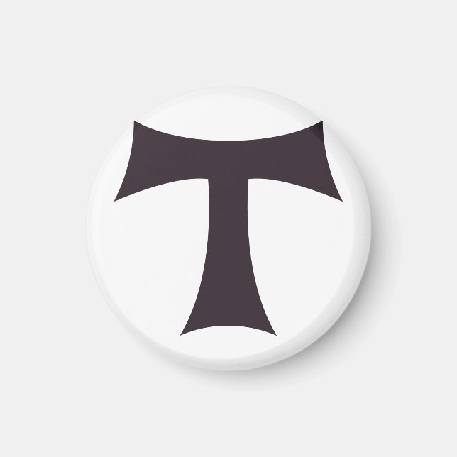 Eine Tau über das Kreuz Saint Anthony Magnet (Vorne)