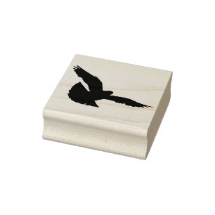 Eine Taube im Flug Gummistempel