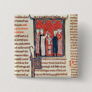 Eine Taufe-Szene, von 'Decrets de Gratien' Button