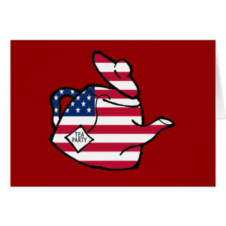 Eine Teekanne in den Flagge-Farben