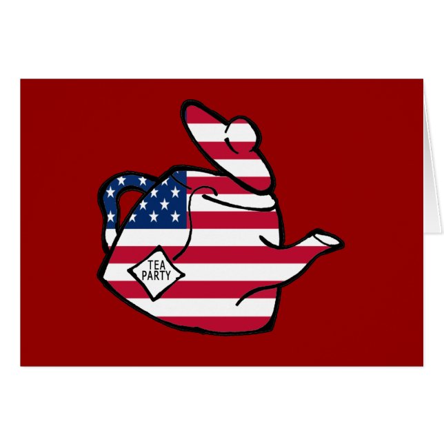 Eine Teekanne in den Flagge-Farben (Vorderseite (Horizontal))