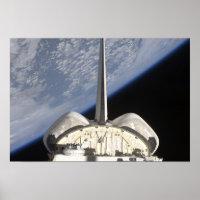 Eine teilweise Sicht auf das Space Shuttle Endeavo