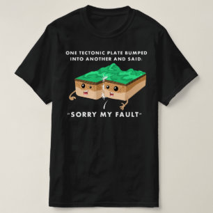 Eine tektonische Platte in eine andere gesprungen T-Shirt